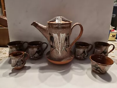 Buy Vintage -Studio Welsh Pottery Teapot Set Complete • 29.95£
