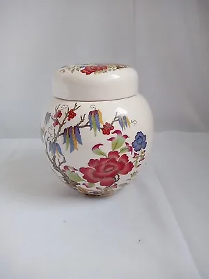 Buy Vintage Sadler  Red Oriental Floral  Ginger Jar With Lid Home Deco  • 9.95£