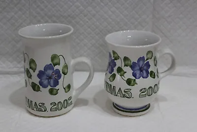 Buy Group Of 2 Rye Cinque Ports Art Pottery Christmas 2002 Mugs - VGC • 8£