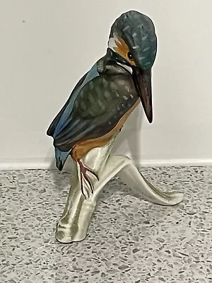 Buy Goebel Small Matt Kingfisher Bird Figurine Cv58 West Germany • 12.99£