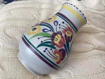Buy POOLE POTTERY Vase Floral Vintage Approx 6” Tall X 5” Wide • 19.50£