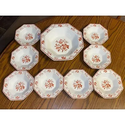 Buy Independence Ironstone Serve Berry Bowl Nikko Classic Collection Bittersweet 9pc • 26.13£