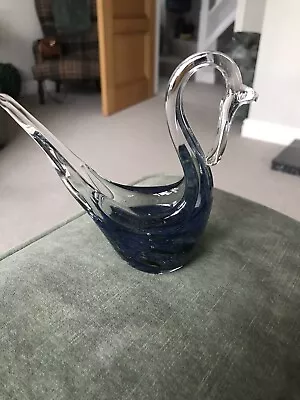 Buy VINTAGE MTARFA ART GLASS SWAN LABELLED AND SIGNED. Glassblowers Malta. 13 Cms • 7.50£