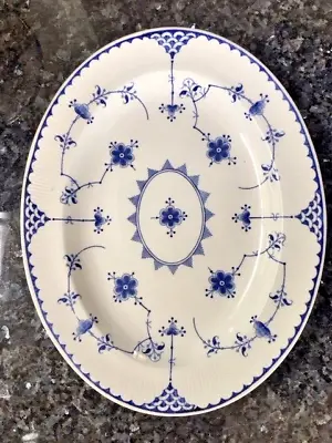 Buy Antique Vintage Furnivals Meat Platter Blue & White Denmark • 15£