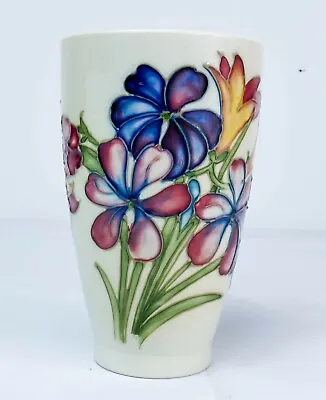 Buy Stunning Moorcroft 'Spring Flowers' Pottery Beaker Made In England!! C.1950's • 309.14£