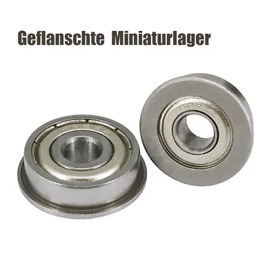 Buy Bearing Flanged Miniature ZZ Metal Shielded Deep Groove Ball Bearings All Sizes • 37.55£