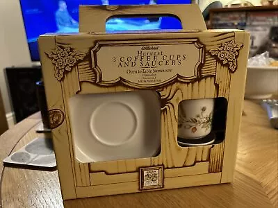 Buy St Michael Vintage M&S Harvest Set Of 3 Coffee Cups & Saucers New In Box • 22.95£