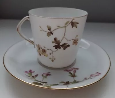 Buy Vintage G. D. & Co. Limoges Bone China Tea Cup & Saucer, Ivory/pretty Floral • 7.99£