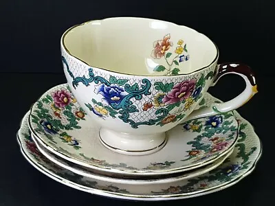 Buy Royal Cauldon Pottery Tea Trio Cup Saucers Victoria • 9.75£