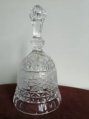 Buy Vintage Gorgeous Cut Crystal Glass Bell - 18.5cm Tall • 14.99£