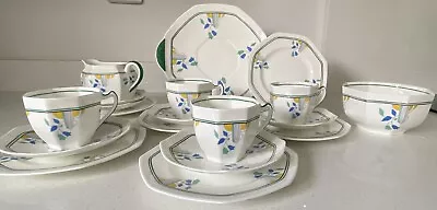 Buy Royal Doulton Art Deco Tea Set. 1930. 19 Piece. Part Set. H4299. • 20£
