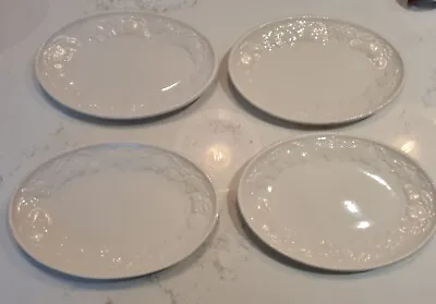 Buy 4 X Bhs Lincoln Cream Oval Small Side Serving Plates Vintage Tea Bread • 29.99£