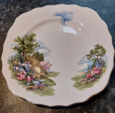 Buy Vintage Royal Vale Ridgway Pottery - Bone China Country Cottage Tea/ Side Plate • 4£