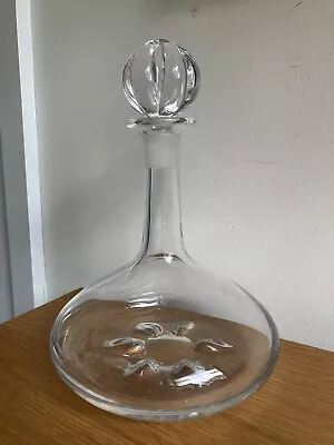 Buy Vintage Mid Century Nils Landberg For Orrefors Crystal Glass Ship's Decanter • 58£