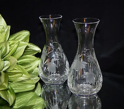 Buy Cut Glass Vases Stuart  Crystal Fuchsia Pattern • 12.99£