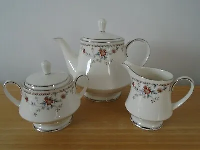 Buy Noritake Ivory China Teapot Set Inc Milk And Sugar - Adagio • 16£