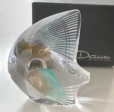 Buy Daum Pate De Verre Crystal Glass Angel Fish Figurine With Box France Art Glass • 172.92£