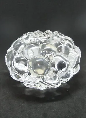 Buy Orrefors Sweden Swedish Raspberry Clear Crystal Art Glass Tealight Candle Holder • 14.99£