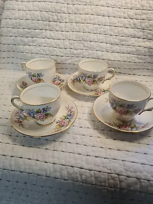 Buy (9) Vintage Clare Fine Bone China Cups And Saucers. Tea For 4 • 15£