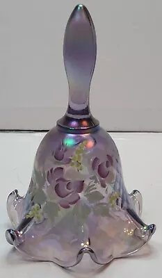 Buy Fenton Amethyst Iridescent Carnival Glass 95th Anniversary Art Glass Bell 6  T • 28.81£
