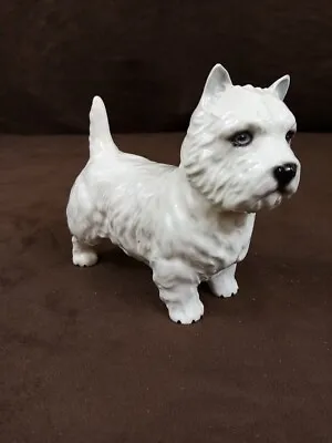 Buy Beswick Dog Scottish Highland Terrier Scottie White 14x12x5.5cm Approx • 5£