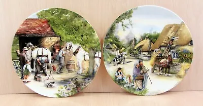 Buy 2 X Royal Doulton Old Country Crafts Plates Vintage Bone China Susan Neale • 11.95£