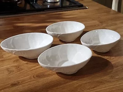 Buy Set Of 4 Coalport Countryware White Bone China Avocado Dishes Bowls • 15£