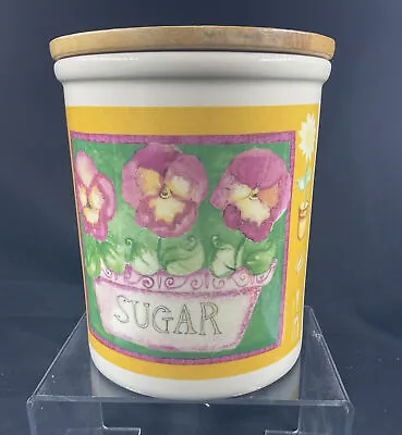 Buy Vintage Pottery TG Green Cloverleaf Sugar Container Pot Canister Storage Jar Lid • 15£