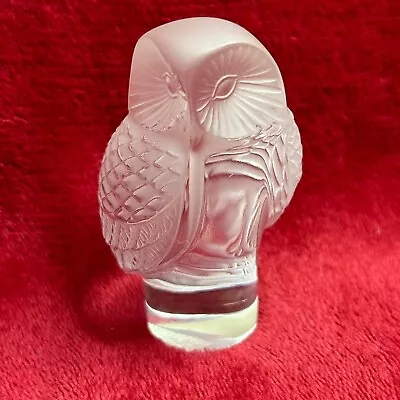 Buy Lalique  Chouette  Owl Paperweight, Fully Signed To The Base, Pristine Condition • 175£