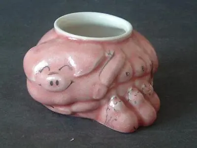 Buy Lovely Karen Wheatley Pottery Pig & Piglets Mustard Pot - No Lid • 9.99£
