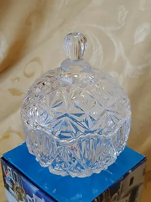 Buy Qianli Glass Crystal Candy Dish/Jar BRAND NEW! 4.1 Diameter 5.5  High • 18.25£