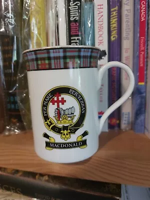 Buy Macdonald (Scotland) Tartan Clan Mug  Per Mare, Per Terras M..  With Crest.  VGC • 2.49£