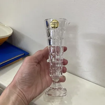 Buy Trumpet Cut Glass Trumpet Vase By Cristal D'Arques Lead Crystal France H17xcm • 5.99£
