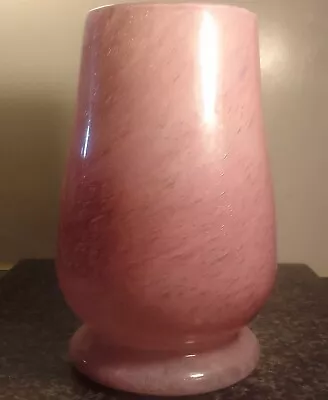 Buy Vintage Art Deco Cloudy Pink Nazeing Glass Vase C1930 W: 9.5cm 3.7  H: 20cm 7.9  • 29.99£