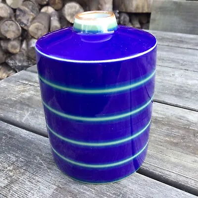 Buy Vintage Eystein Sandnes Porsgrund Norway Saga Blue Striped Porcelain Vase 5.75” • 60£