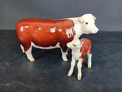 Buy Beswick Cow And Calf, Ornament, Figurine, Collectable, Animal Figurine, Farmyard • 39.99£