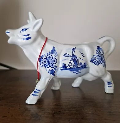 Buy Vintage Delft Blue Porcelain Cows • 23.50£