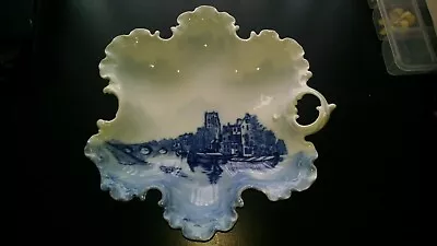 Buy Antique Cobalt Blue Germany Monbijou Bowl With Single Handle Estate Lovely!!1 • 29.18£
