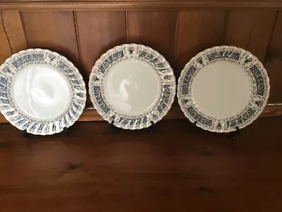 Buy Myott Rialto Blue 3 Dinner Plates 25cm • 10£