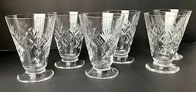 Buy 6 Rare Edinburgh Crystal Juice Glasses E&L Mark VINTAGE Hand Crafted Hand Cut • 143.86£