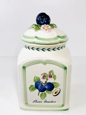 Buy Villeroy & Boch French Garden Charm, Prunus Domestica Design Storage Jar • 30£