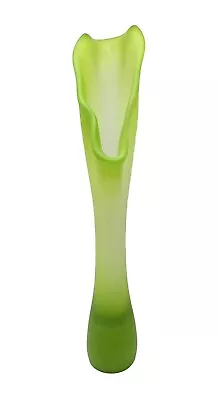 Buy Kosta Boda Green Vase  Swung Glass Satin Funghi Collection 18  Tall • 187.01£
