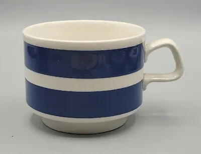 Buy True Vintage Cornish Ware Cup Hand Painted Blue & White Stripe Made In England E • 6.99£