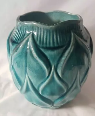 Buy European Dutch Art Pottery Blue Artichoke Vase • 50£