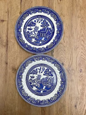 Buy Old Willow Dinner Plates  By Myott & Alfred Meakin. 10inches • 5£