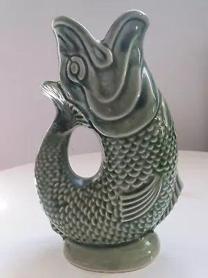 Buy Dartmouth Pottery Gurgle Fish Jug 7  Tall - Good Condition • 10£