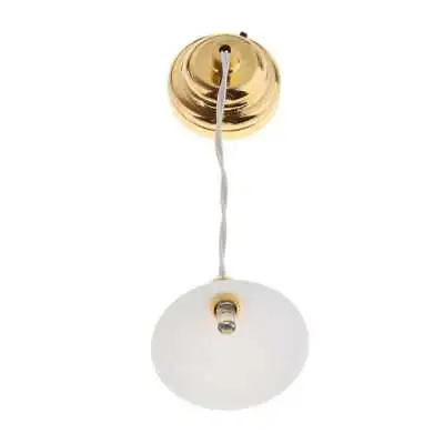 Buy Dolls House Miniature 1:12 Lamp Battery Operated Led Modern Ceiling Light (Warm • 11.64£