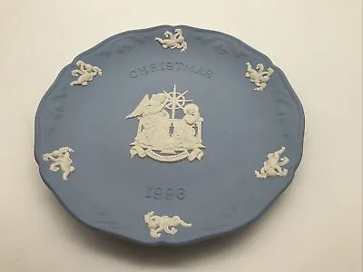 Buy Wedgwood Blue Jasperware Christmas Plate 1996, Annunciation • 12.50£