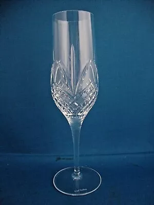 Buy Royal Doulton Crystal Ascot Cut Pattern Champagne Flute Glass - Signed • 27.50£
