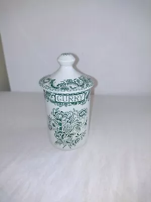 Buy Spode Archive Collection Italian Garden Green Curry Jar With Lid V.G.C • 15£